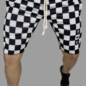 Bermuda Moletom Justiceiro Quadriculada