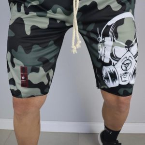 Bermuda Moletom Justiceiro Mascara